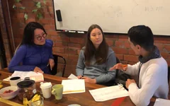 A group exploring their values together